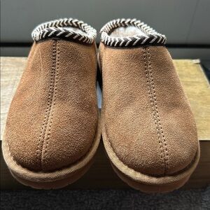 BearPaw Tan Suede Slip-On Shoes